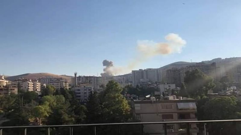 انفجار مستودع ذخيرة غربي دمشق بسبب امتداد النيران المشتعلة بالأعشاب بالقرب منه