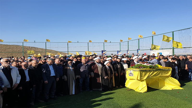 حزب الله يشيع الشهيد حامد الهق في بلدة الكواخ
