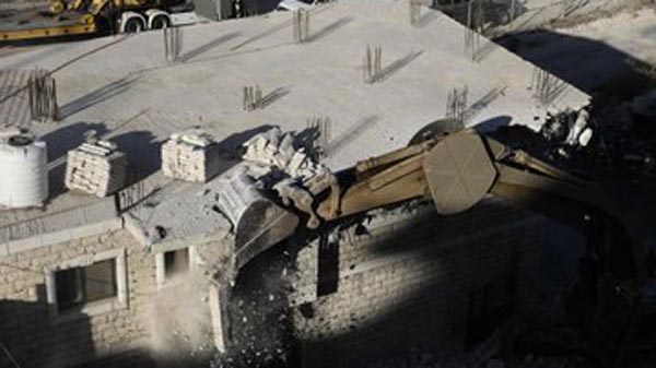 هدم منازل في وادي حمص