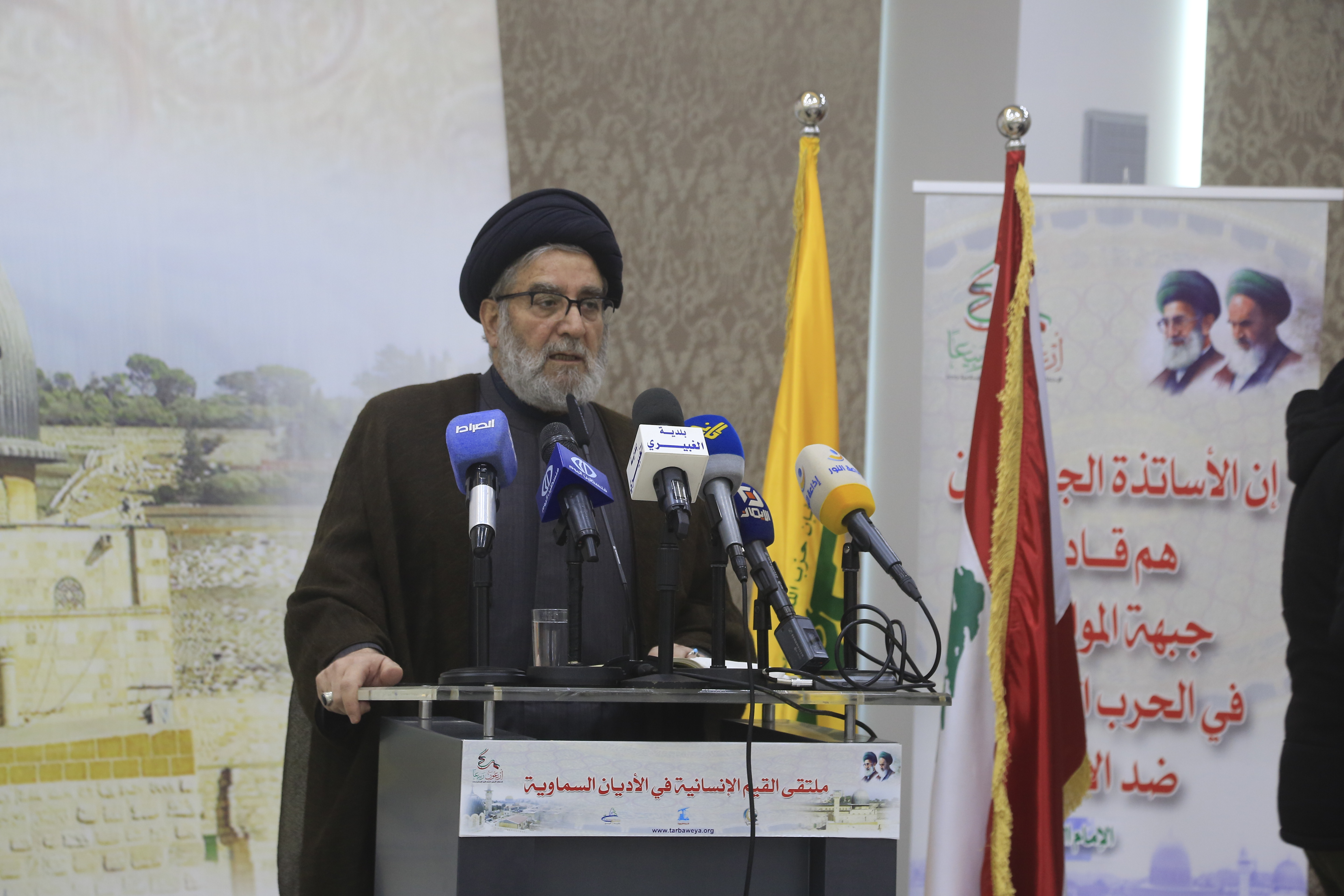 افتتاح ملتقى القيم الإنسانية في الأديان السماوية برعاية رئيس المجلس السياسي في حزب الله