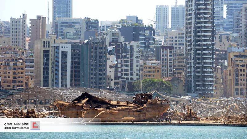 من البحر .. هكذا يظهر حجم الدمار في محيط مرفأ بيروت 