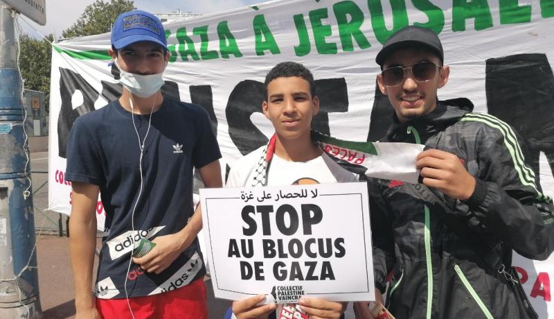 من فرنسا.. تضامنٌ مع الشعب الفلسطيني وتنديدٌ بحصار غزة