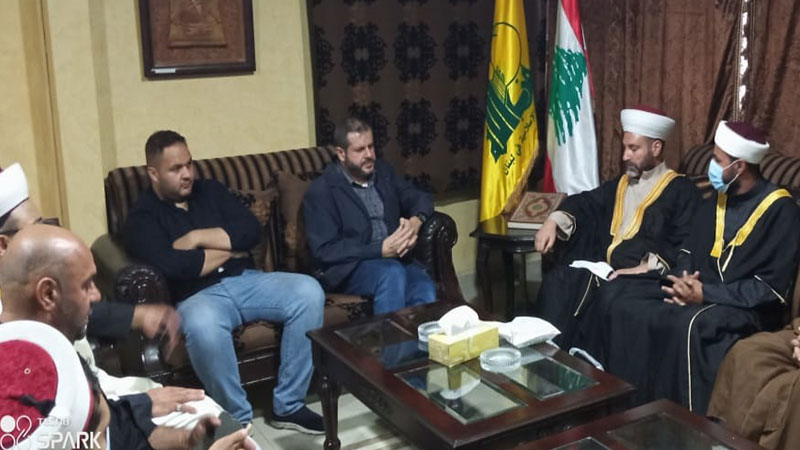 حزب الله استقبل وفدًا علمائيًا فلسطينيًا في صيدا