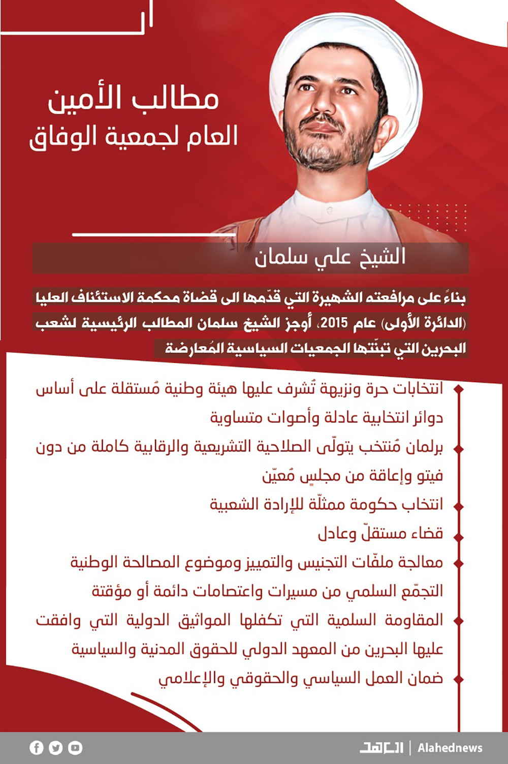 8 سنوات من الكيدية: الشيخ سلمان رأس الإصلاح في البحرين