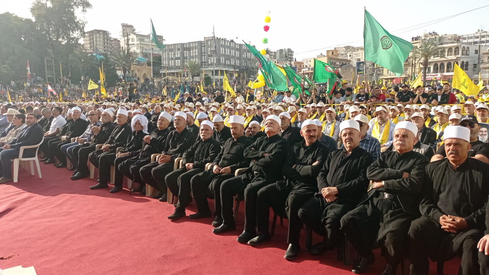 بالصور: جانب من مهرجان حزب الله الانتخابي الكبير في النبطية