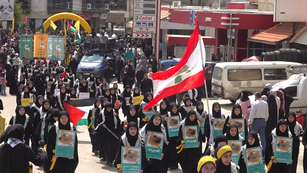 إحياء يوم القدس العالمي في جبشيت والشيخ عبيد: الصهاينة سيرحلون