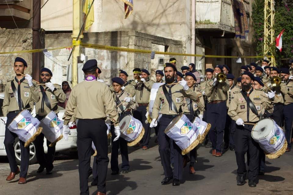 بالصور: استعراض كشفي احتفالًا بعيد التحرير في المصيطبة 