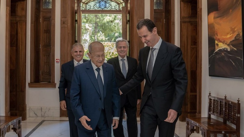 الرئيس الأسد استقبل العماد عون: التقارب العربي سينعكس إيجابًا على البلدين