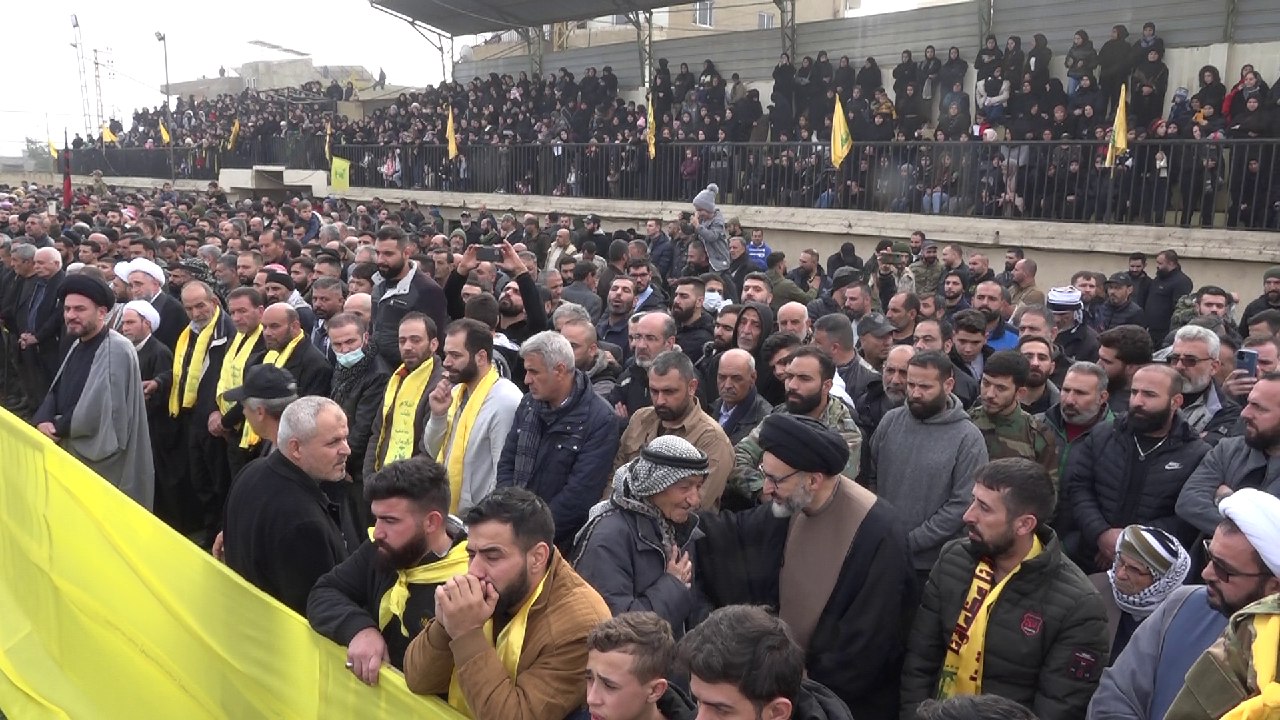 حزب الله يشيع الشهيدين حاتم علي جعفر وعماد محمد الرشعيني في الهرمل